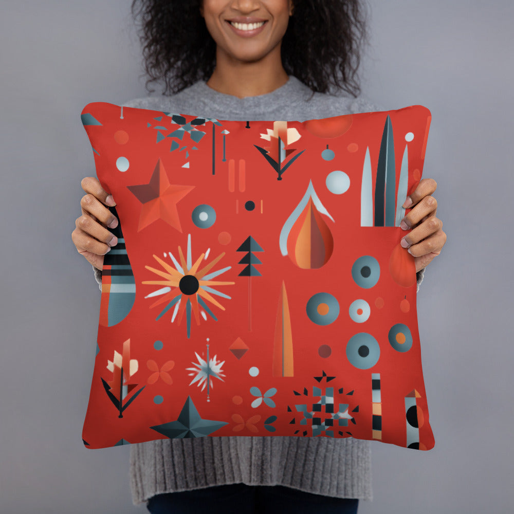 Minimalistic Christmas Motives - Basic Pillow: Festive Contemporary Design