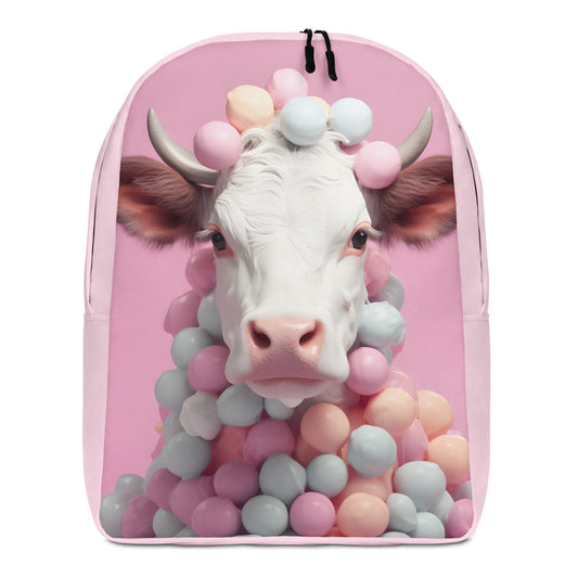 'Cow and Bonbons' Signature - Minimalist Backpack
