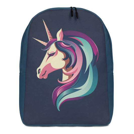 'Bicorn-Unicorn' - Minimalist Backpack: Whimsical Chic