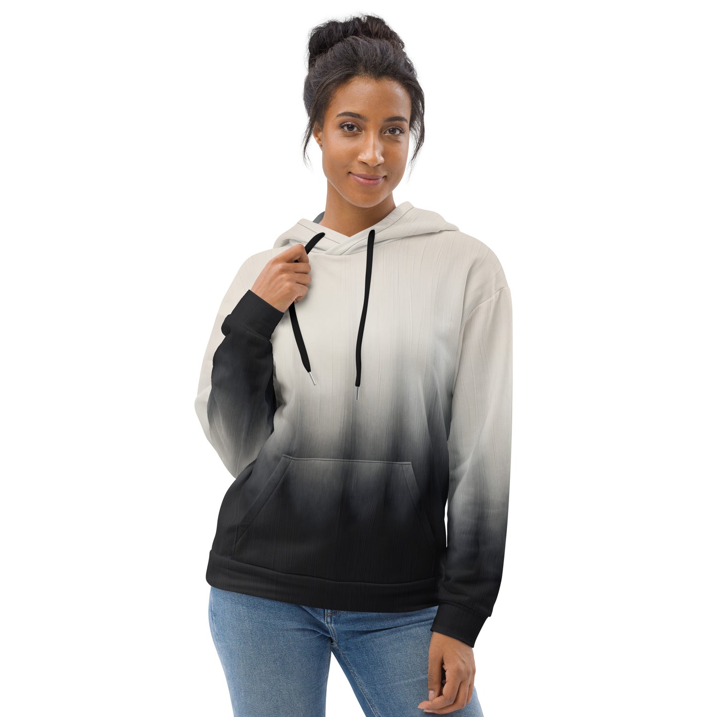 Shoreline Retreat at Dawn Ombre Pattern - Unisex Recycled Hoodie