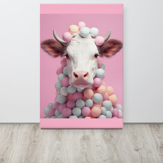 Cow and Bonbons Canvas Print – Signature Collection