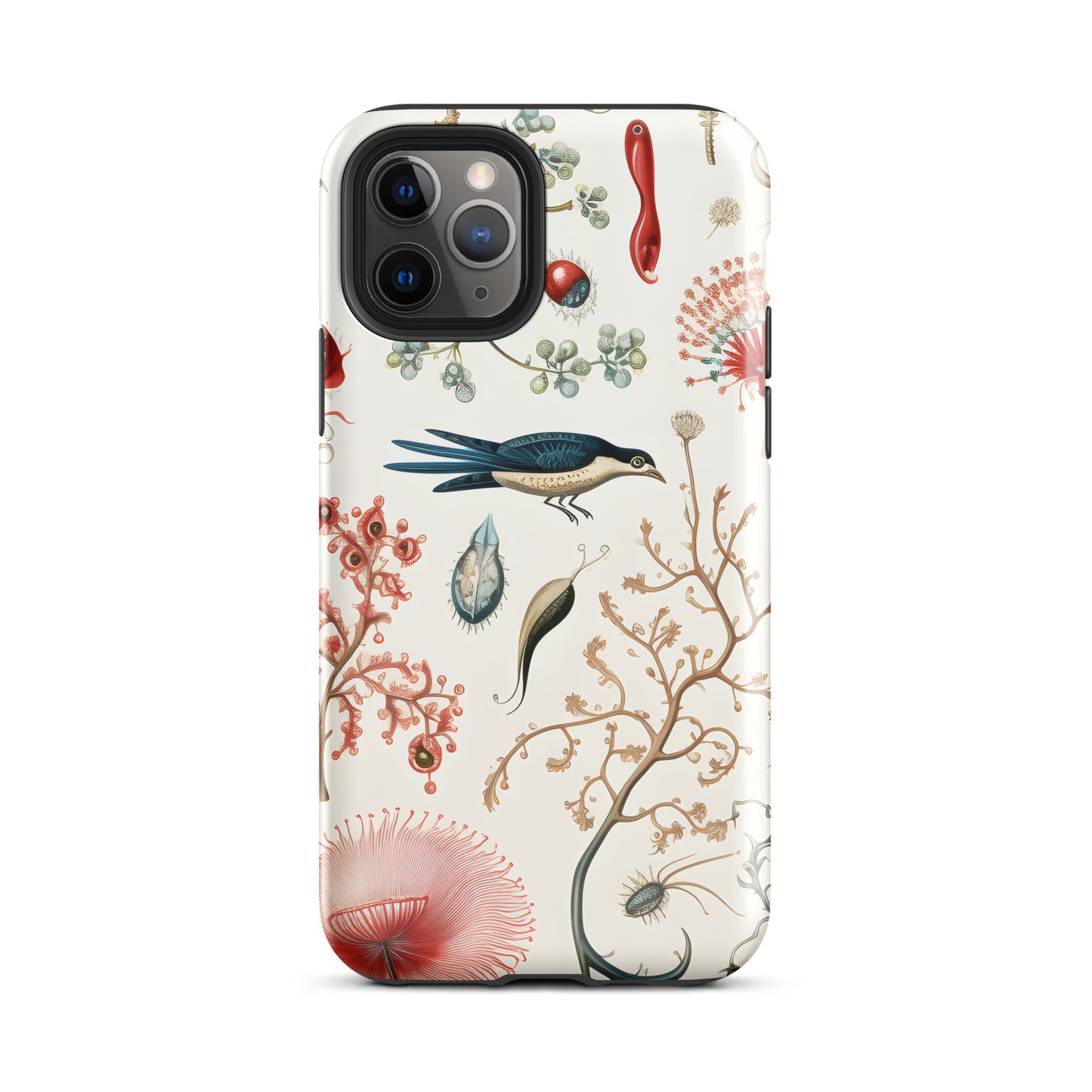 Botanical Art with Bird - Tough Case for iPhone®