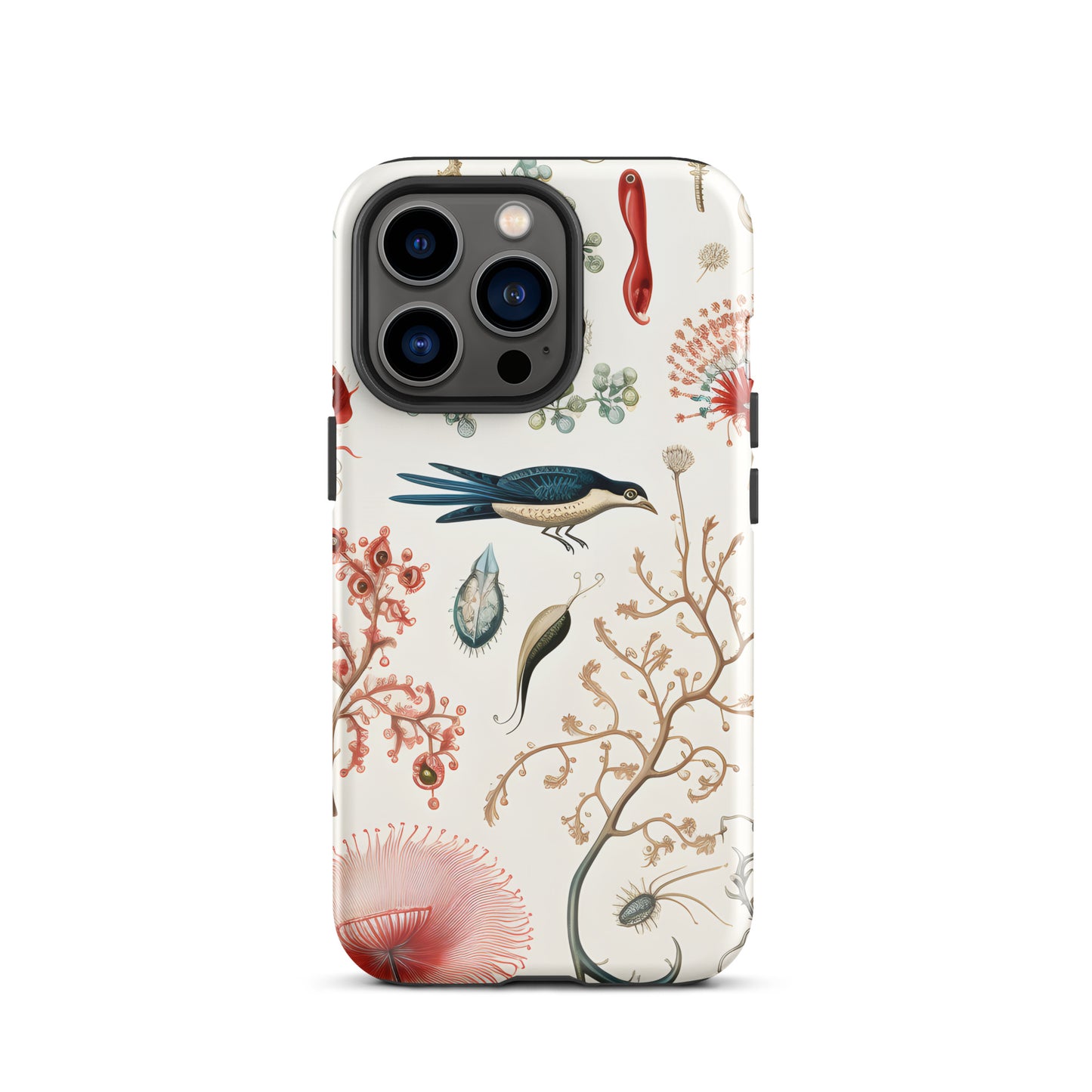 Botanical Art with Bird - Tough Case for iPhone®