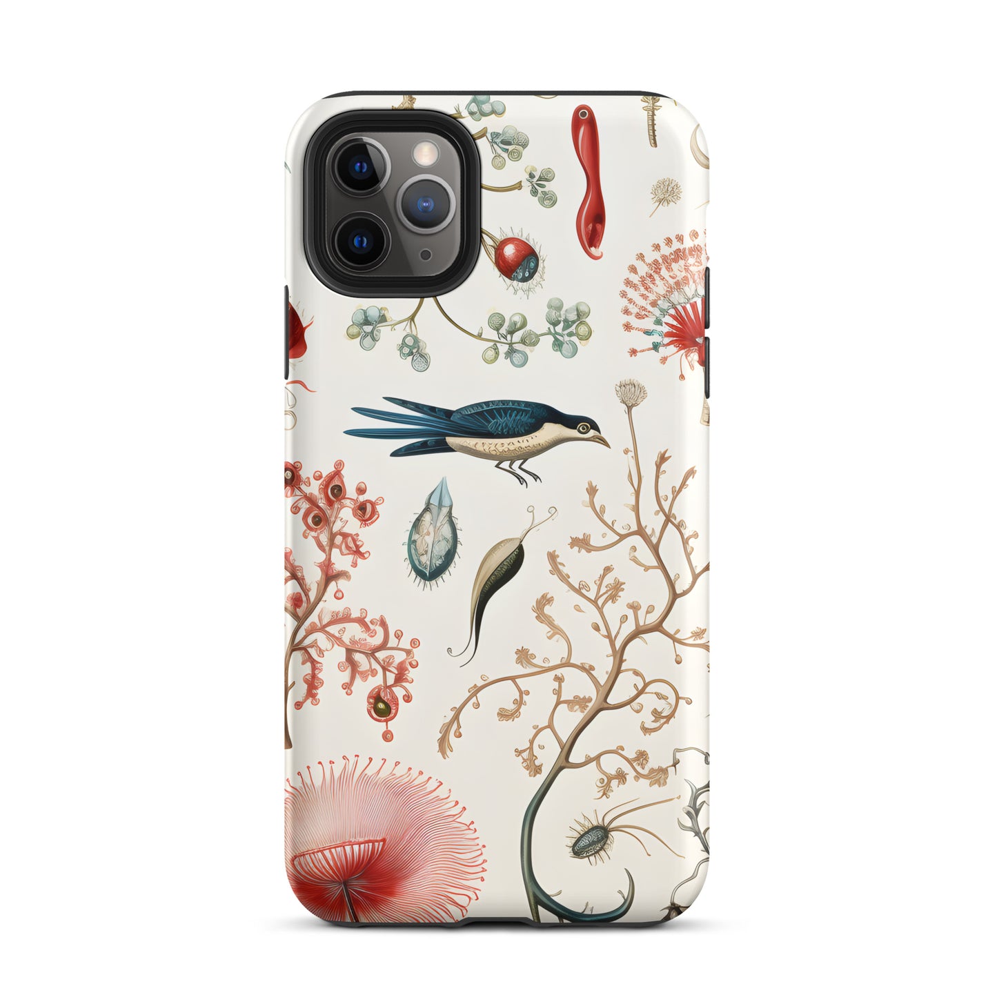 Botanical Art with Bird - Tough Case for iPhone®