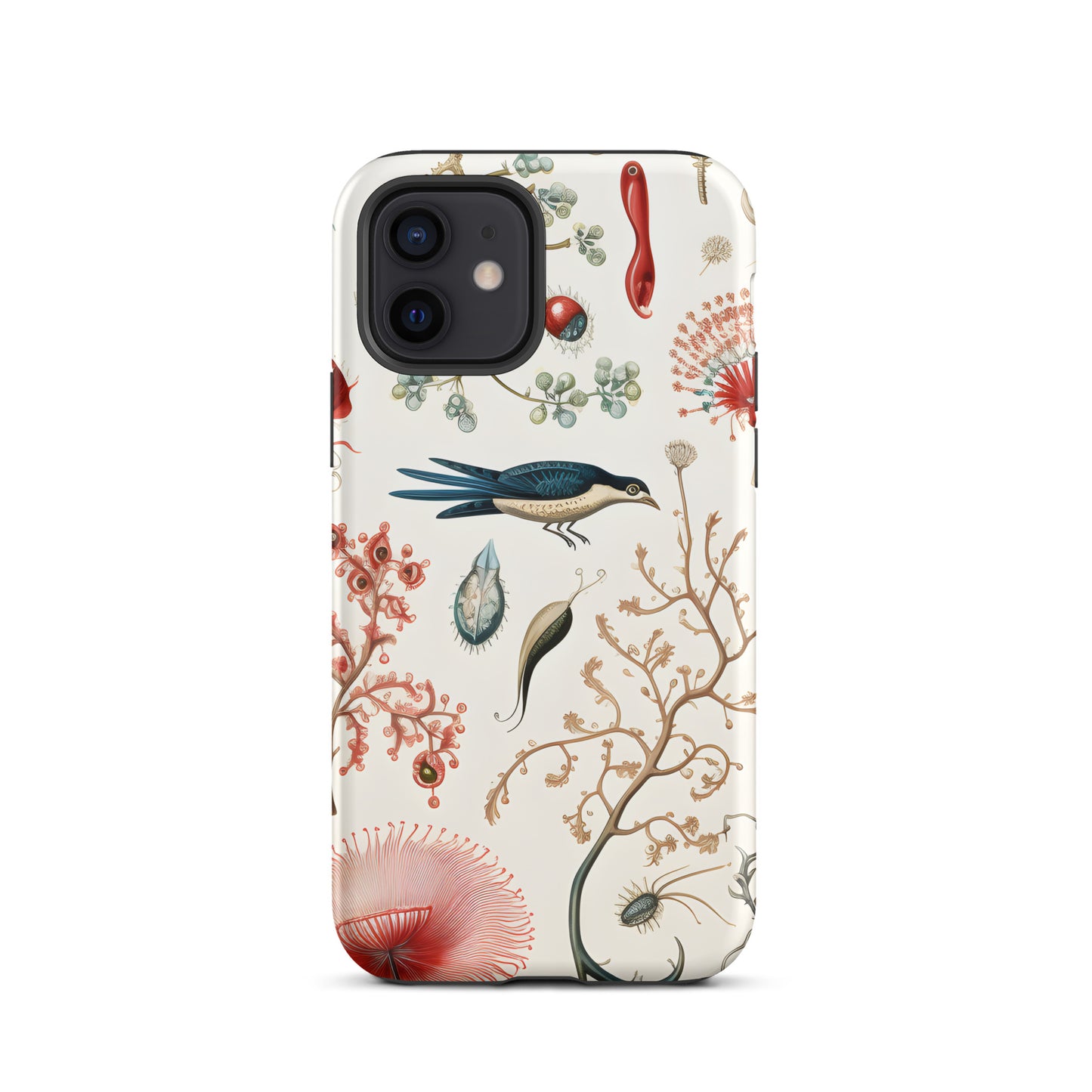 Botanical Art with Bird - Tough Case for iPhone®