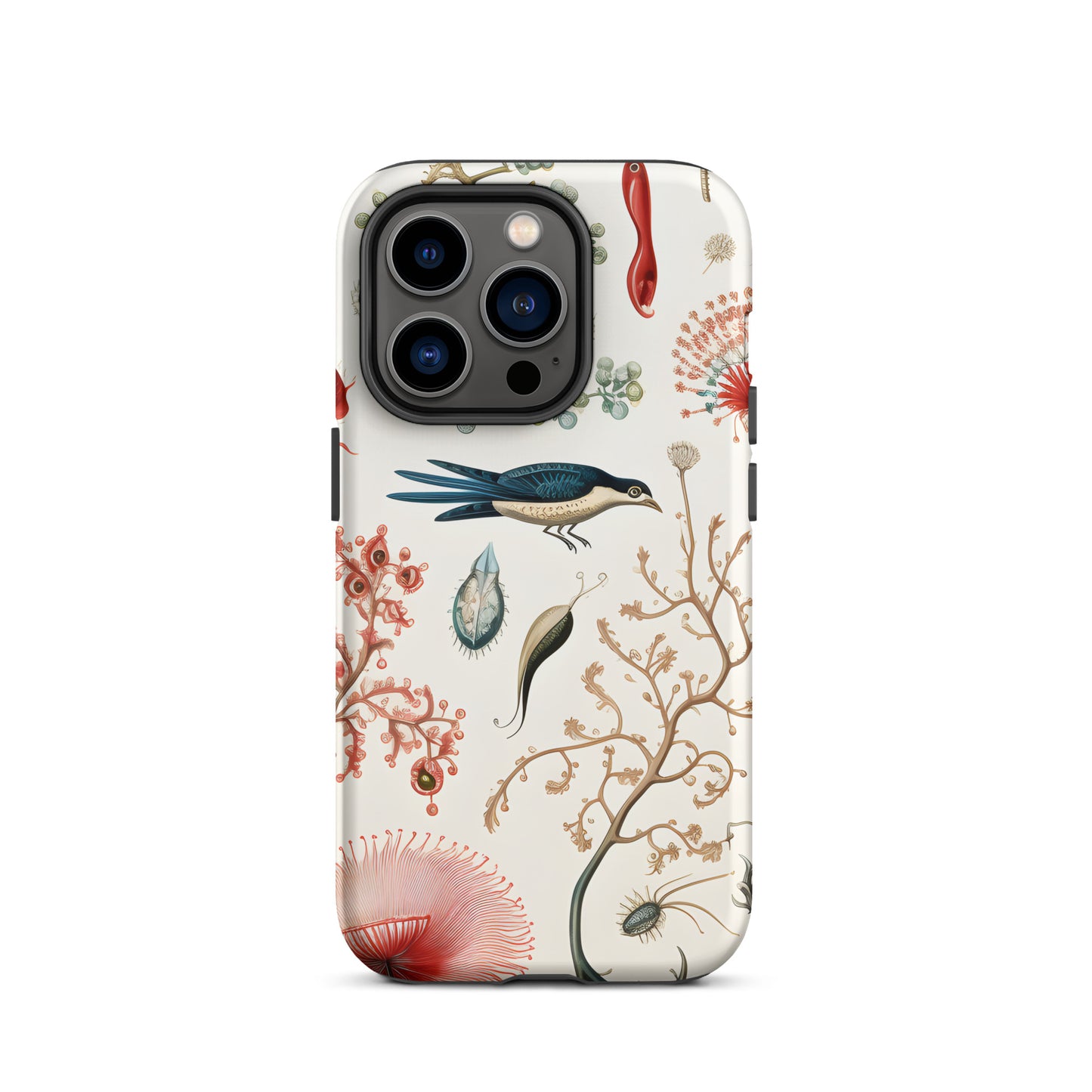 Botanical Art with Bird - Tough Case for iPhone®