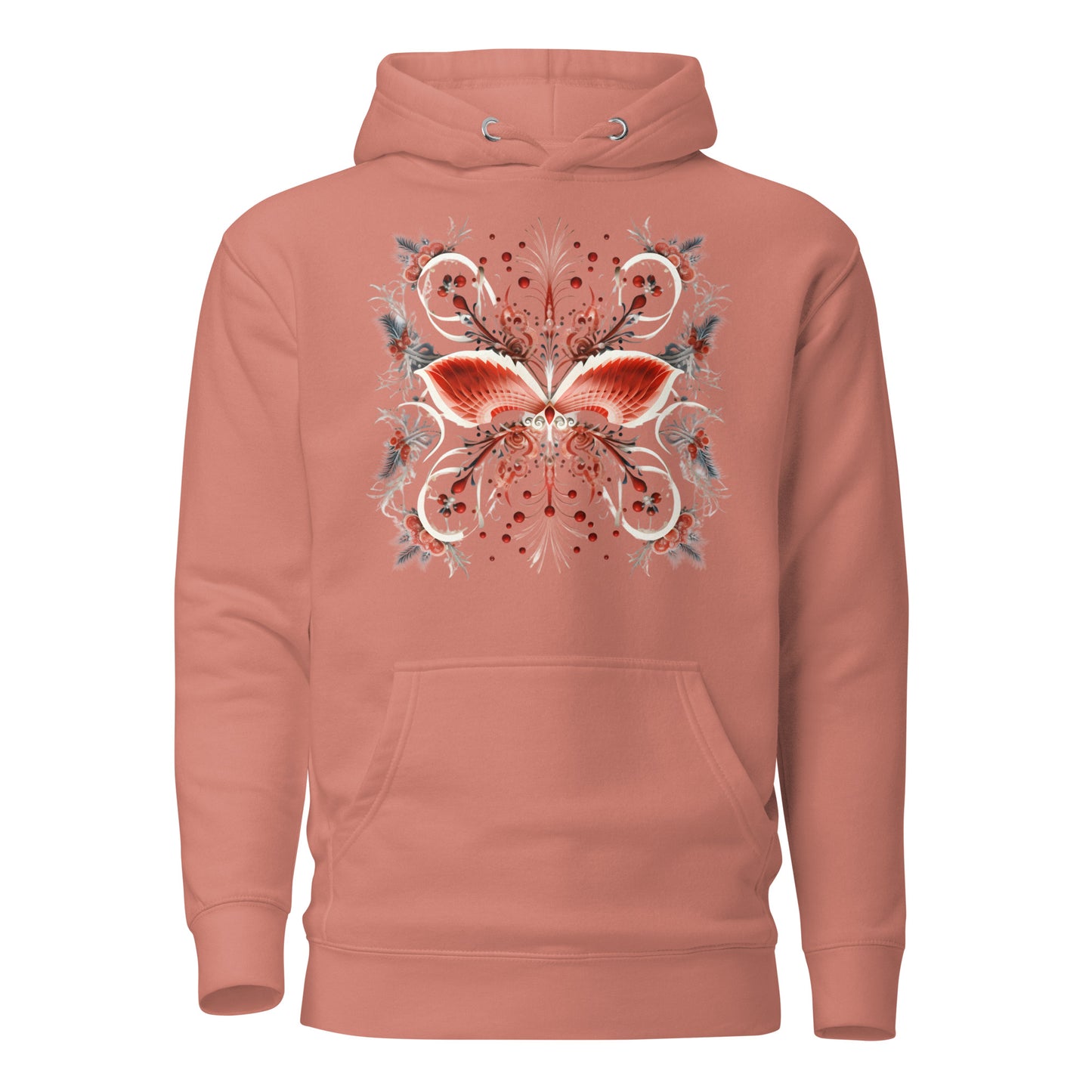 Terracotta Wings - Unisex Recycled Hoodie: Festive Angelic Apparel