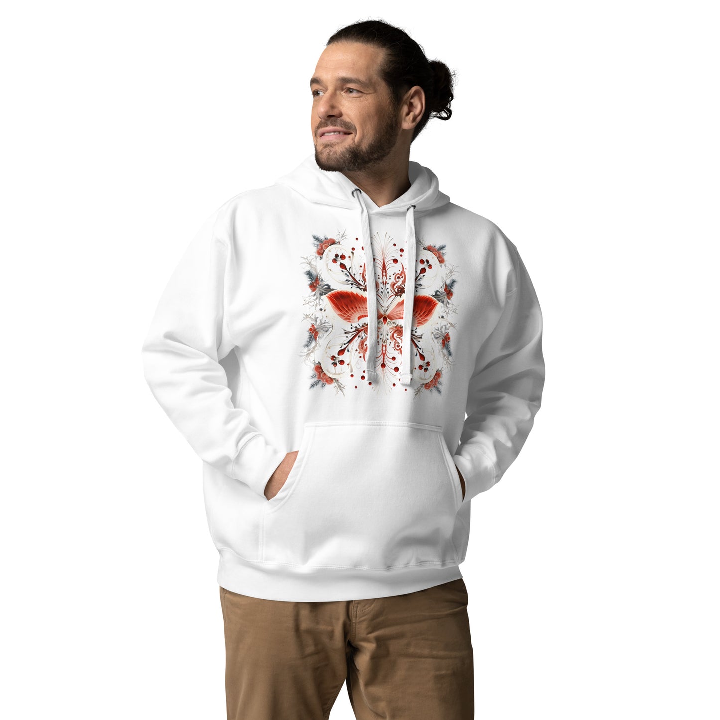 Terracotta Wings - Unisex Recycled Hoodie: Festive Angelic Apparel