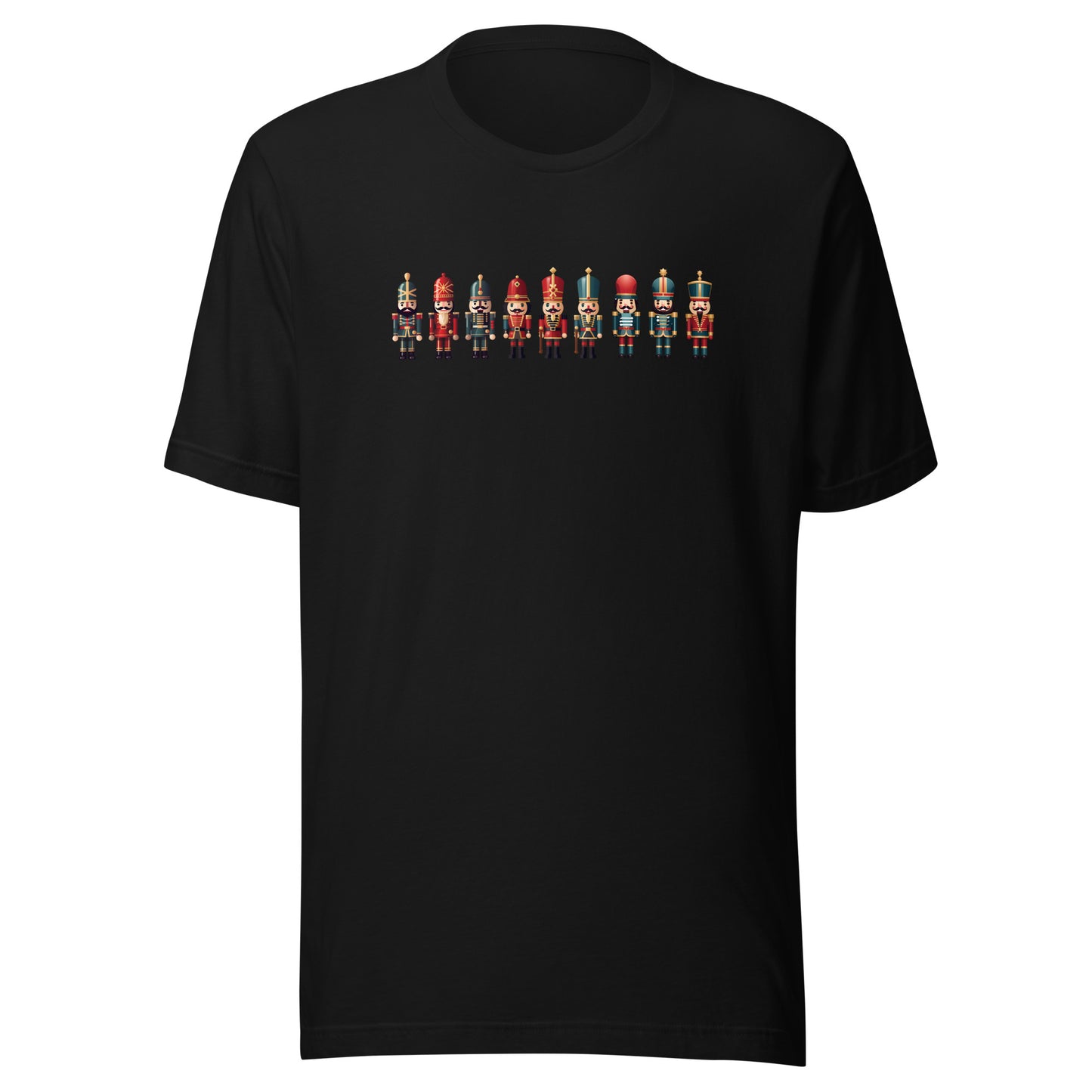 Nutcrackers Long Line - Unisex T-Shirt: Festive Holiday Wear