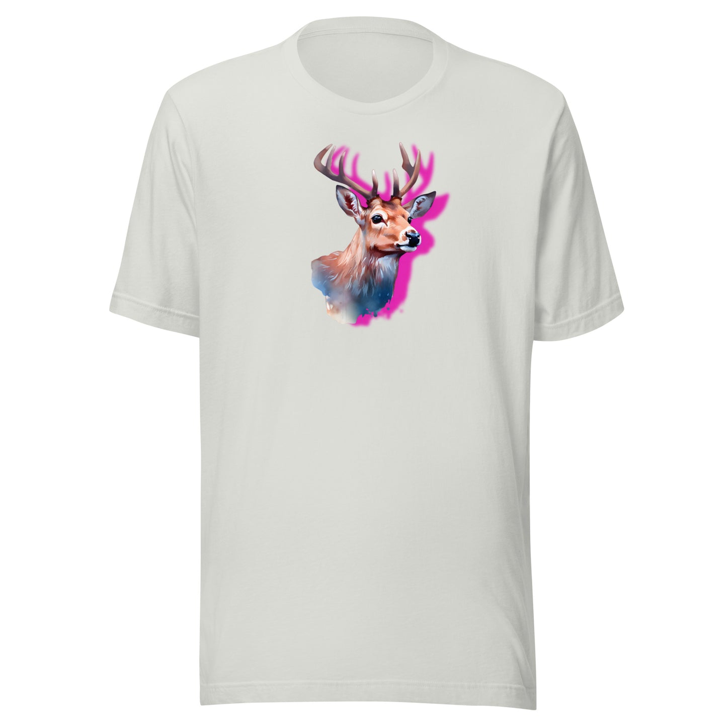 Deer Portrait Neon T-Shirt